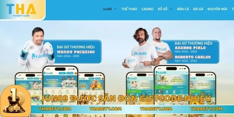 Top 6+ Nhà Cái Tặng Code Miễn Phí Rinh Về Tiền Thưởng Khủng 3 JUN88 - Nhà cái tặng giftcode được săn đón nhiều